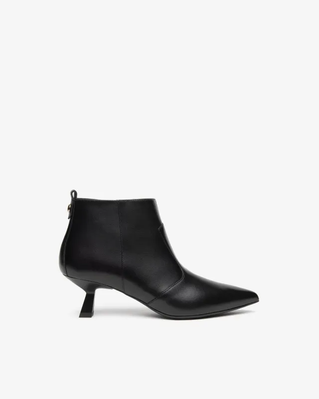 NeroGiardini botine dama piele toc 55 mm fermoar