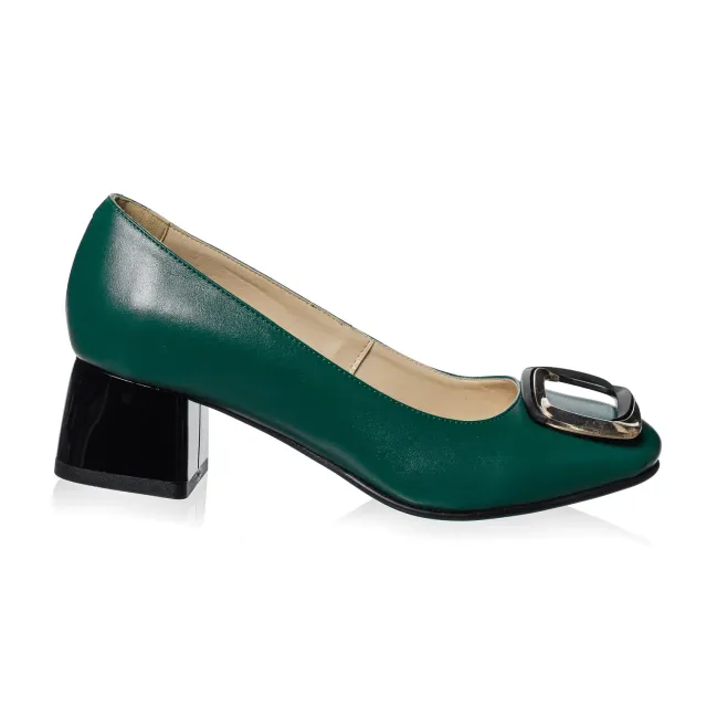 Catinca Shoes A40 VB pantofi dama piele naturala verde box