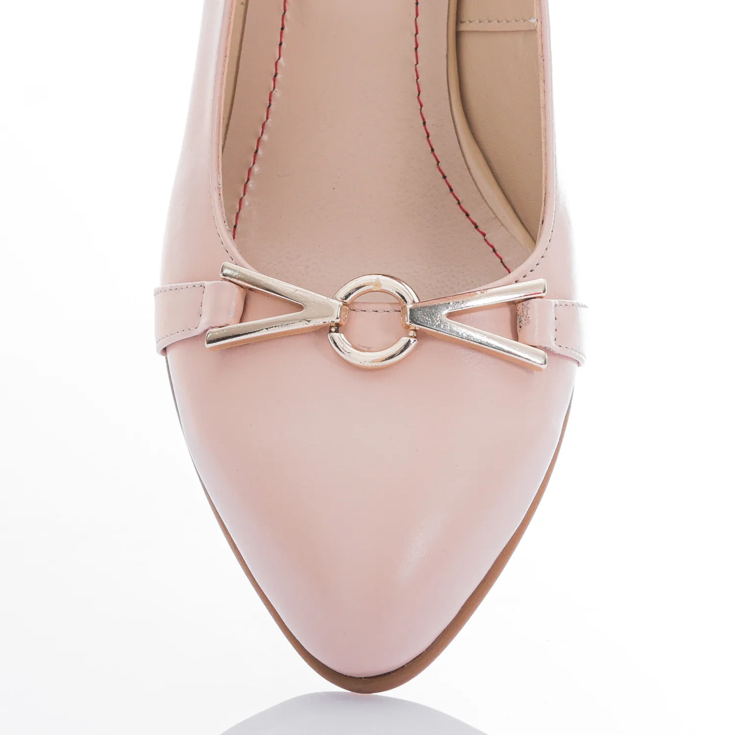 Catinca Shoes A44 NB pantofi dama piele naturala nude box