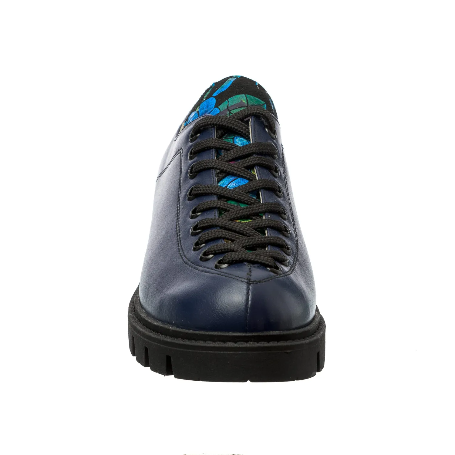 Catinca Shoes Blu Box Flori Noi X2 BBFN pantofi dama albastri piele