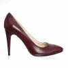 Catinca Shoes 2691 BOB pantofi stiletto piele bordo