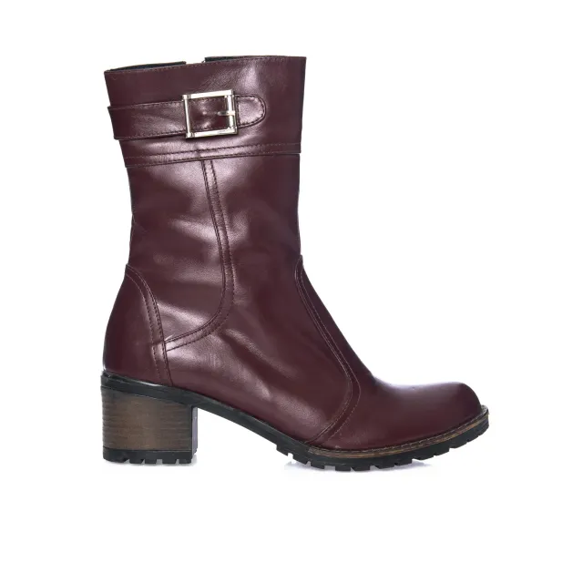 Catinca Shoes 335 BB ghete dama piele naturala bordo