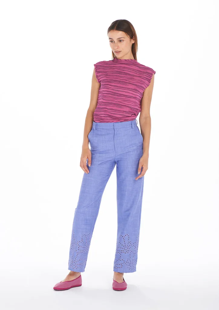 Flagelus Ling Pink top damă roz decupat la spate