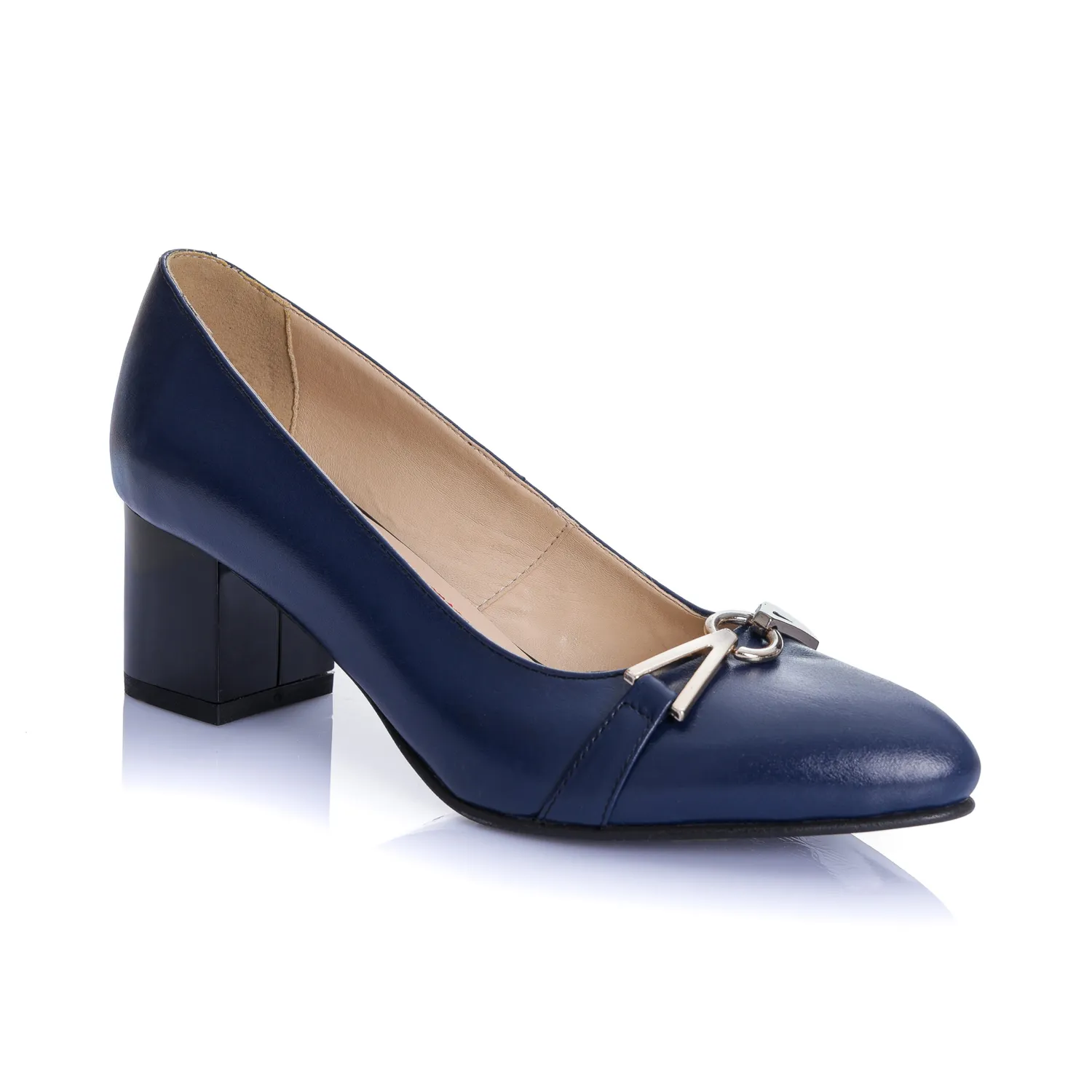 Catinca Shoes A44 BB pantofi damă piele albastru box