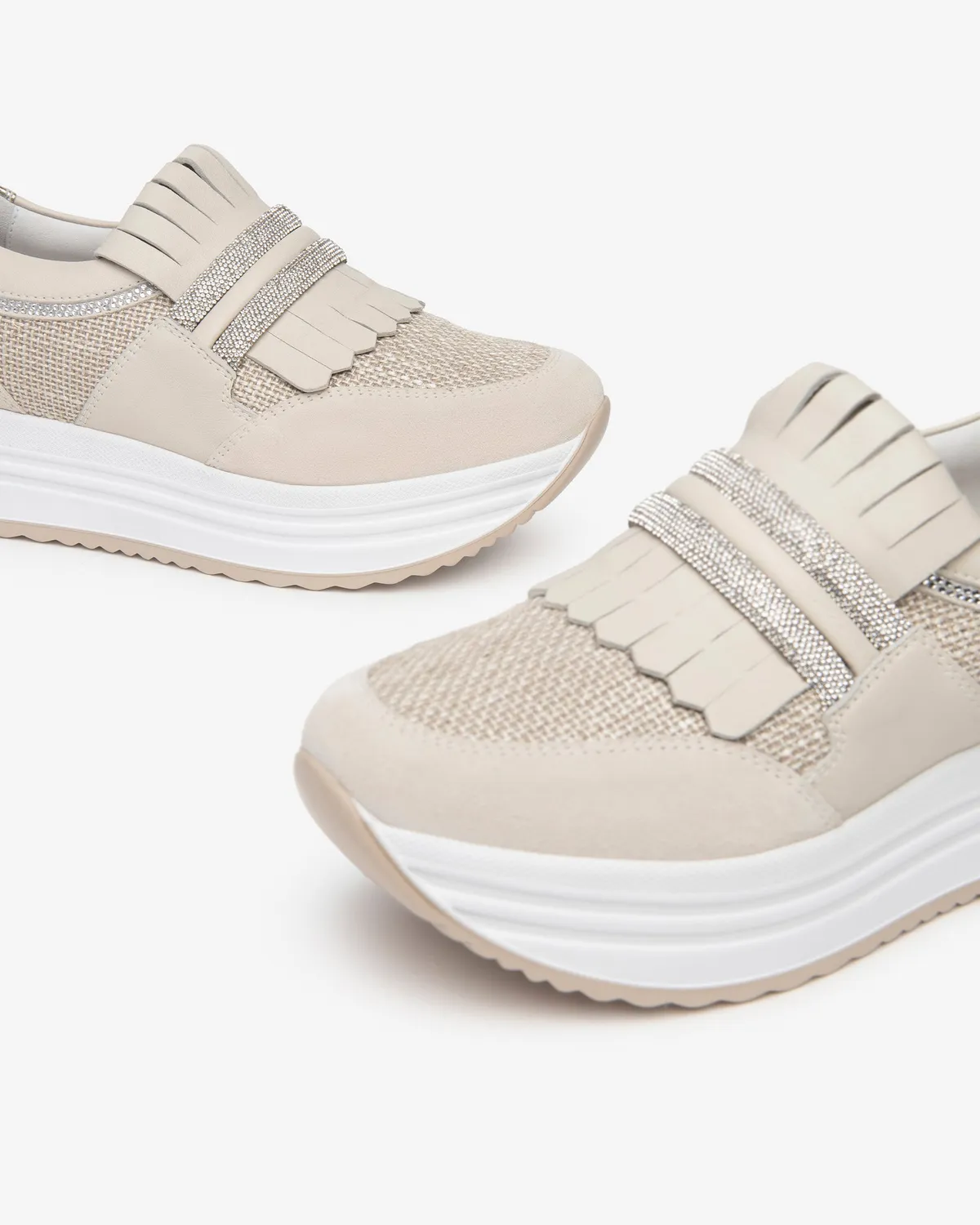 NeroGiardini sneakers piele dama canvas talpa italiana
