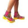 Catinca Shoes BC20 RP3D bocanci piele roz 3D