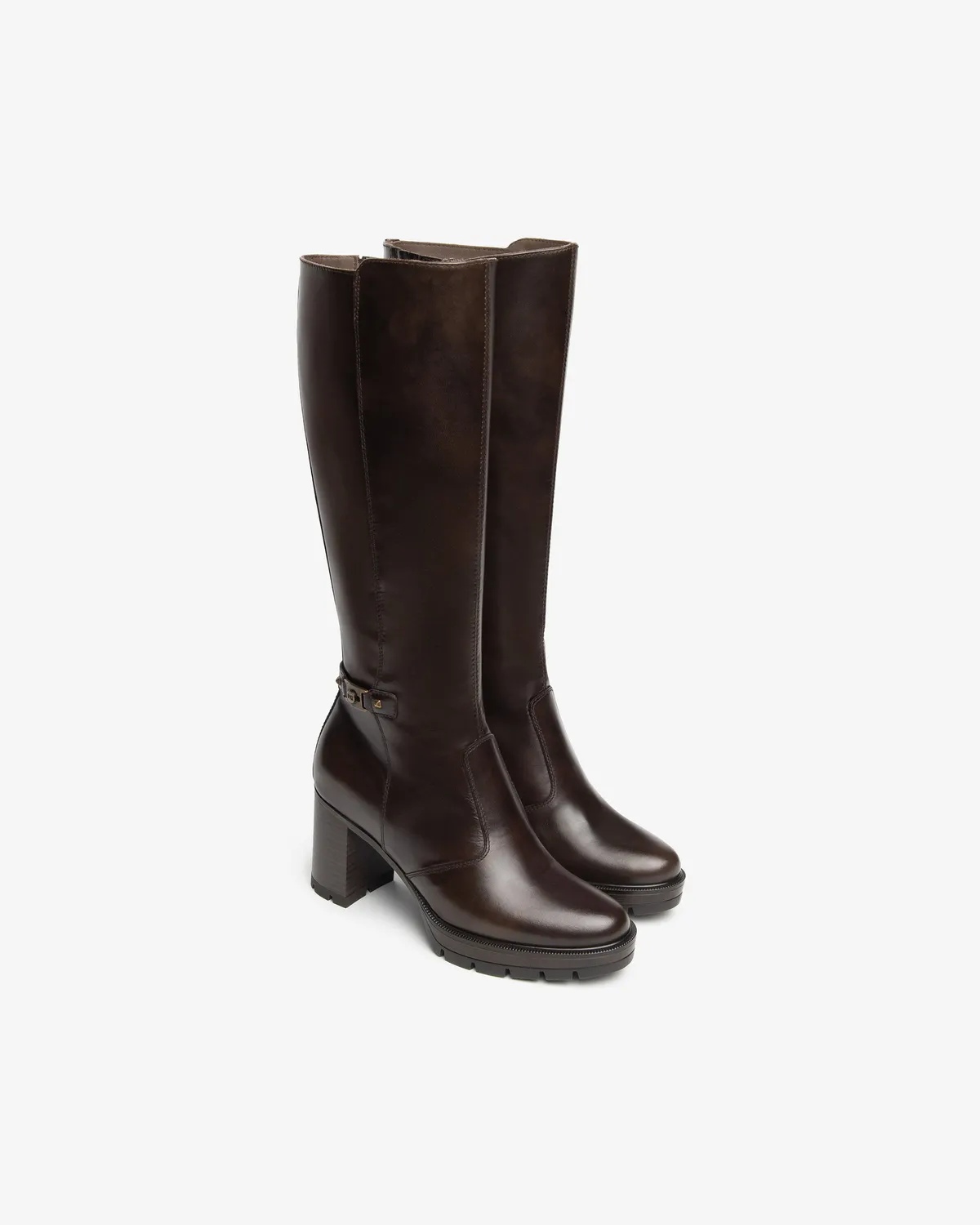 NeroGiardini Cizme Platforma Piele Dama Toc 80mm