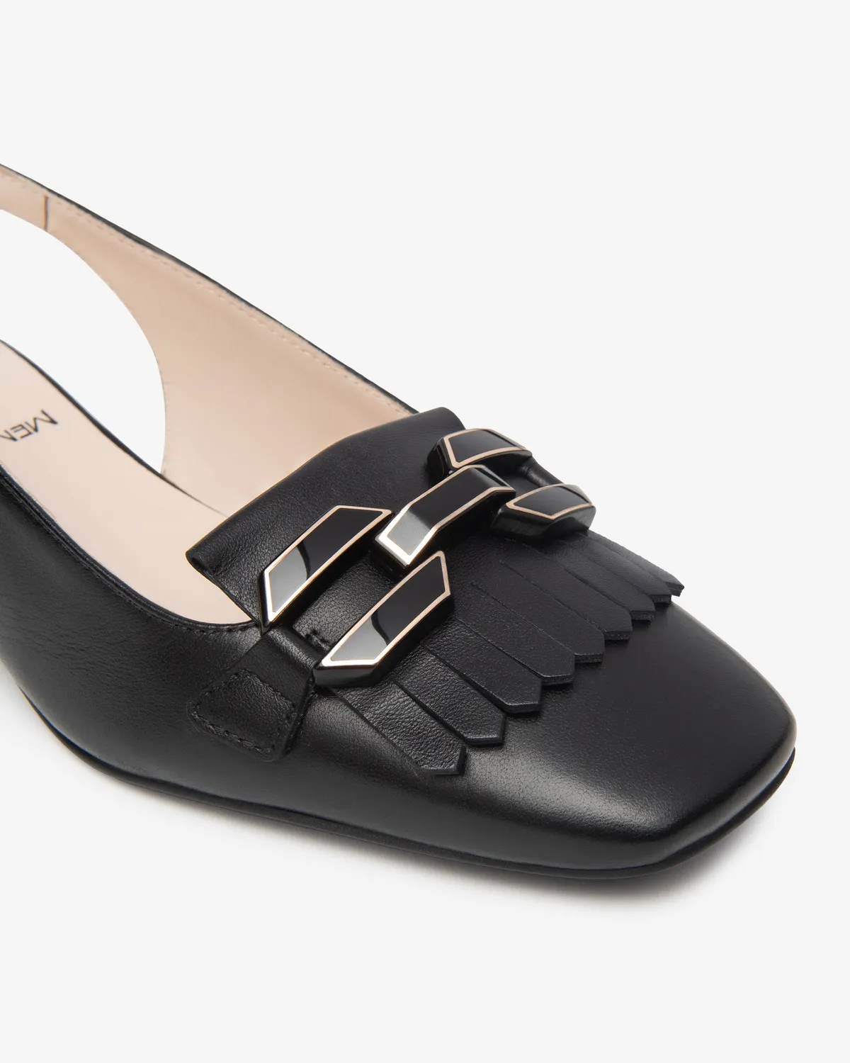NeroGiardini pantofi dama slingback piele decupati vara