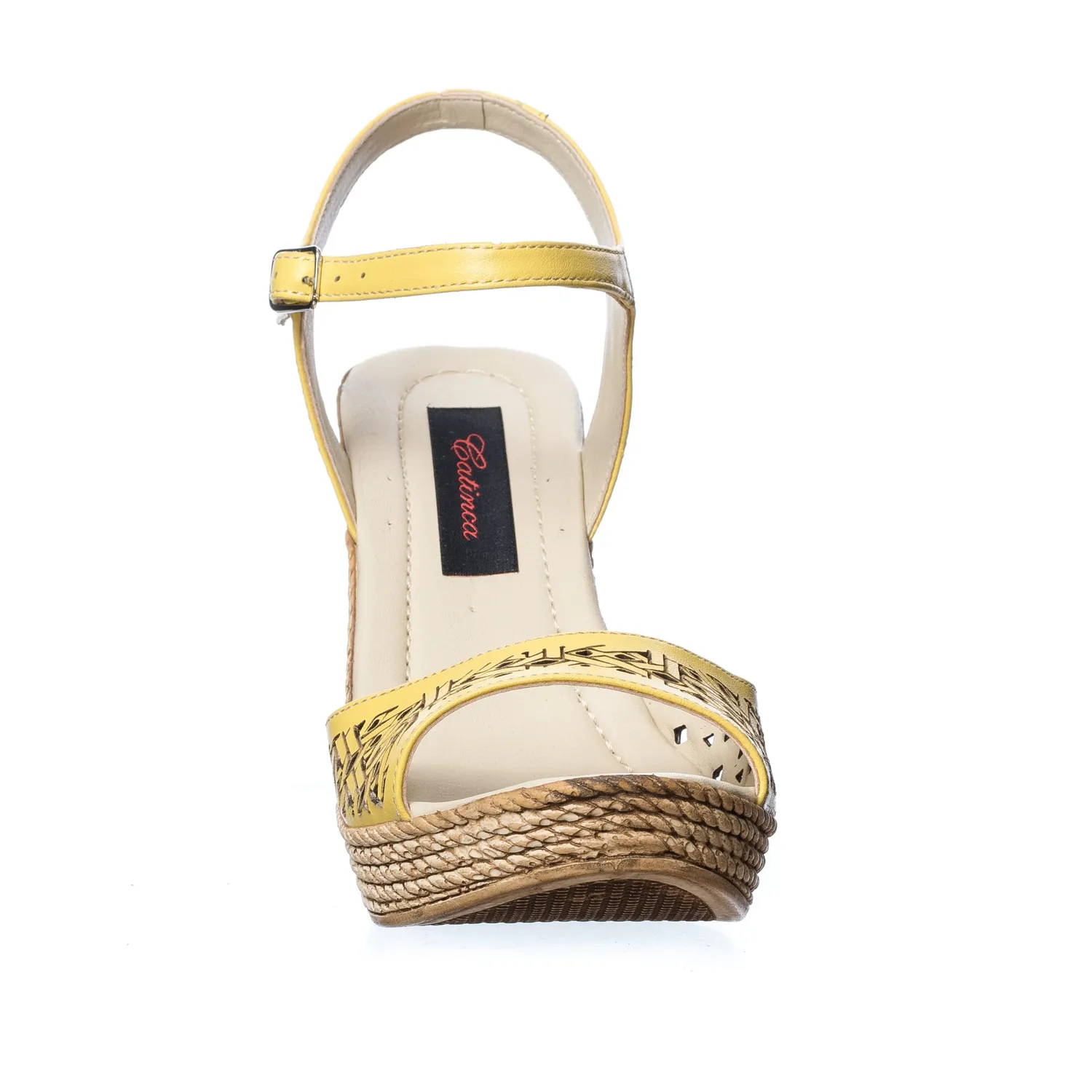 Catinca Shoes P15 G sandale dama piele galben