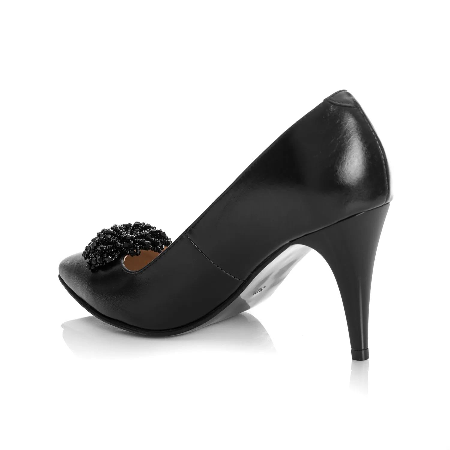 Catinca Shoes A42 N pantofi dama negru box piele
