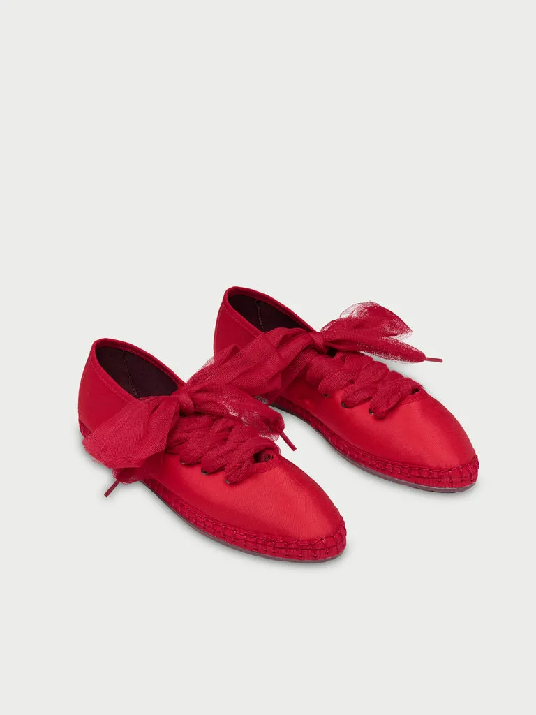 Flagelus Ginevra Deep Red papuci roșu mătase