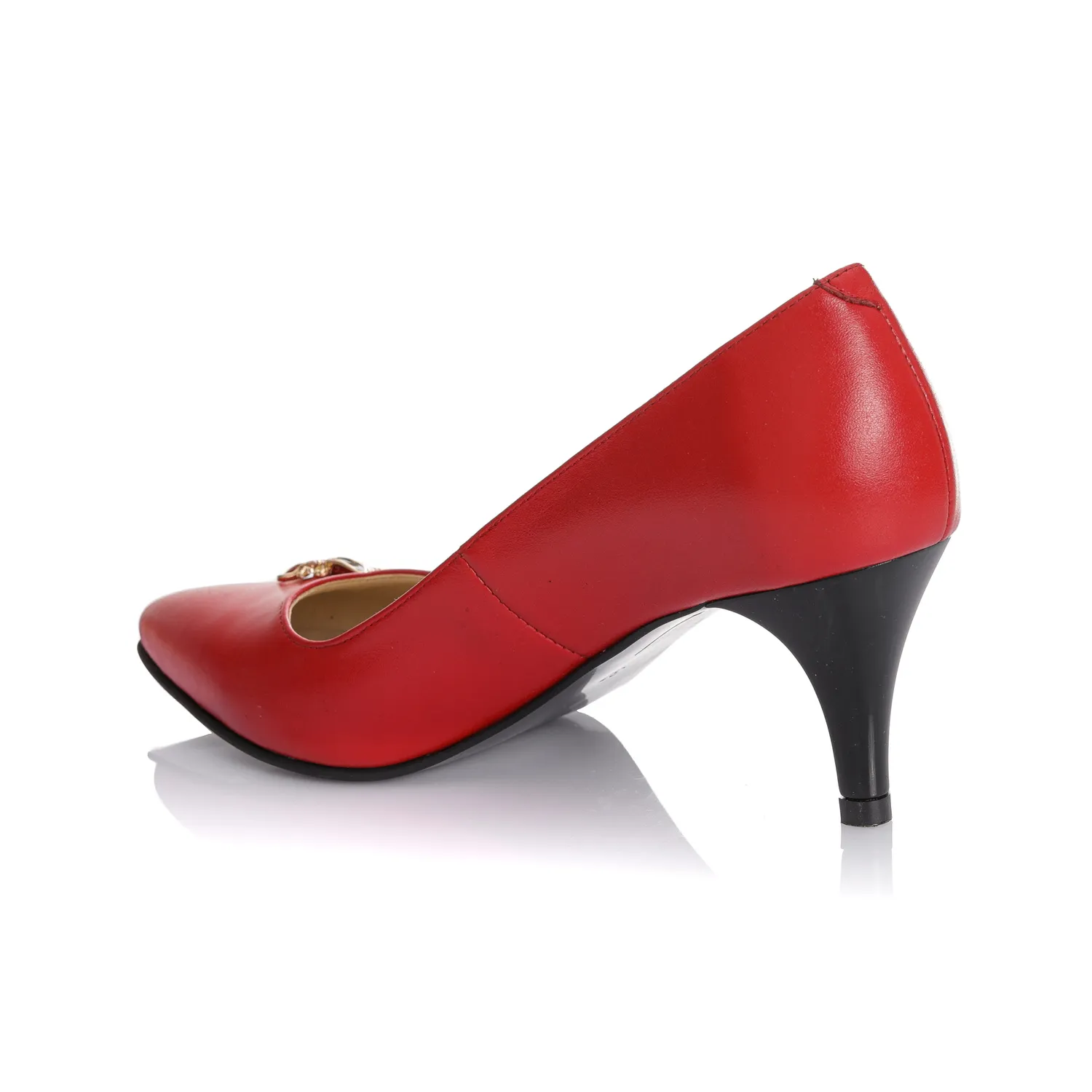 Catinca Shoes A43 RB pantofi dama piele naturala rosu box