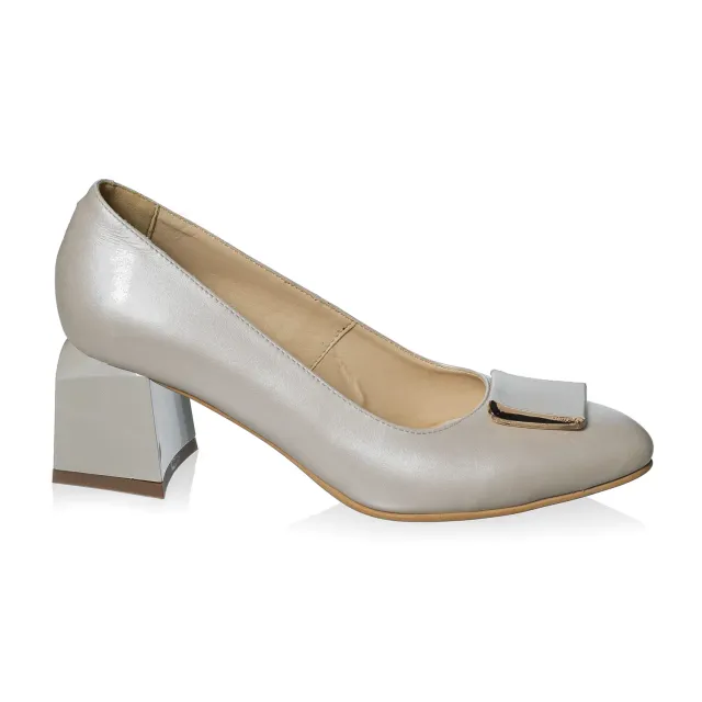 Catinca Shoes A32 BS pantofi damă piele bej sidef