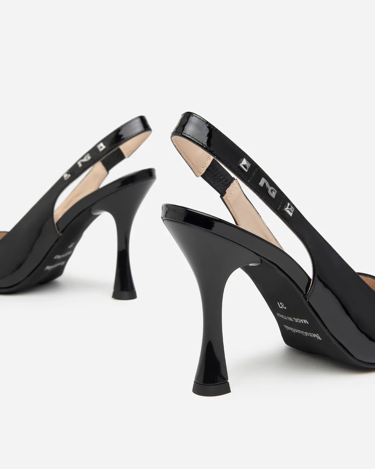 NeroGiardini Pantofi slingback lac dama toc elegant