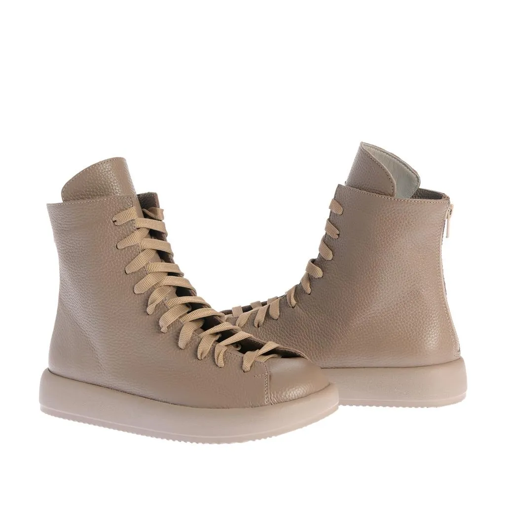 Ana Urbana Shoes Oslo bocanci grej piele texturată
