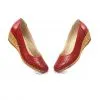 Catinca Shoes T14 R pantofi dama rosii piele perforata