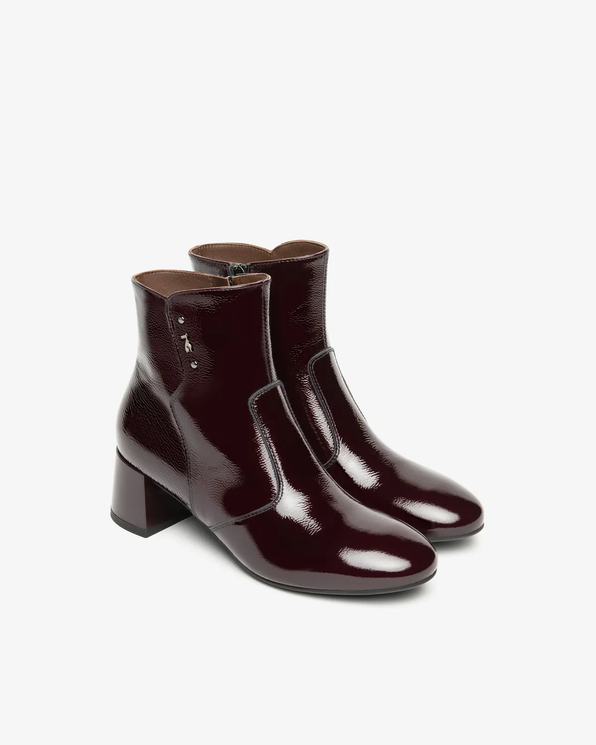 NeroGiardini botine piele lac dama elegante