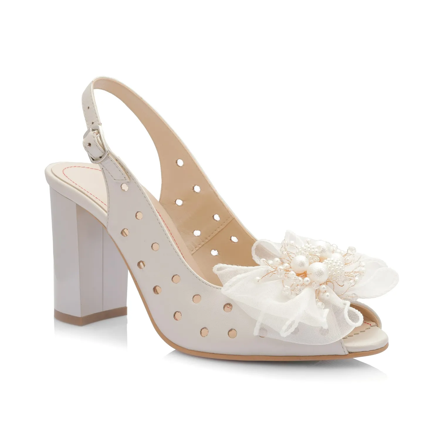 Catinca Shoes F24MI sandale dama piele bej sidef
