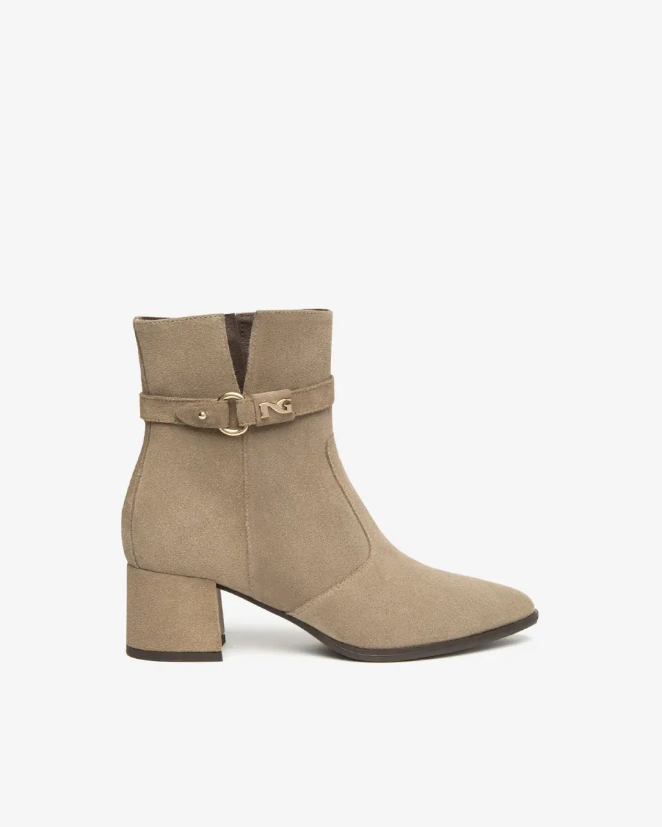 Botine dama NeroGiardini piele intoarsa toamna