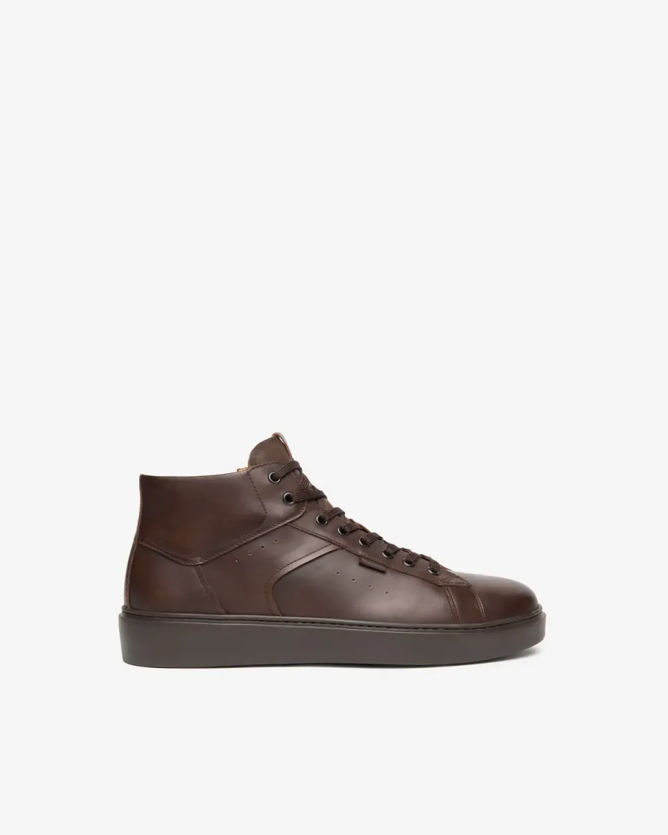 NeroGiardini sneakers bărbați piele înalți iarnă