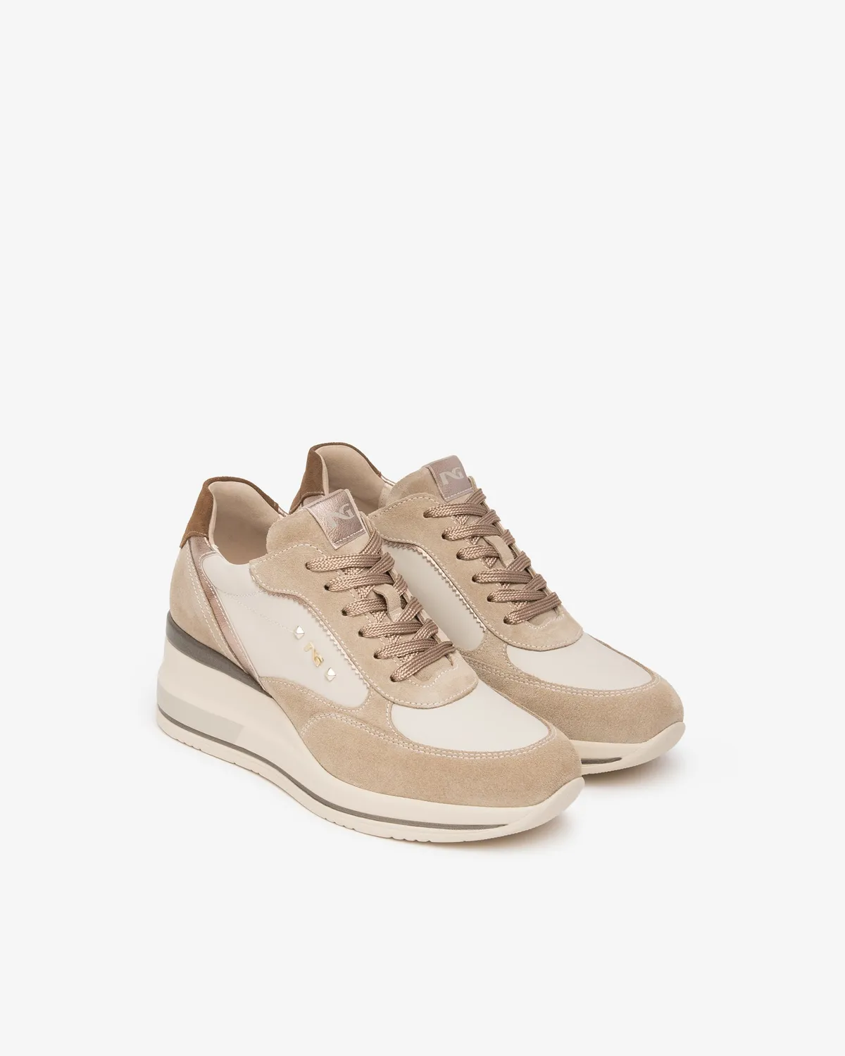 NeroGiardini Sneakers Dama Piele Talpa Wedge 60 mm