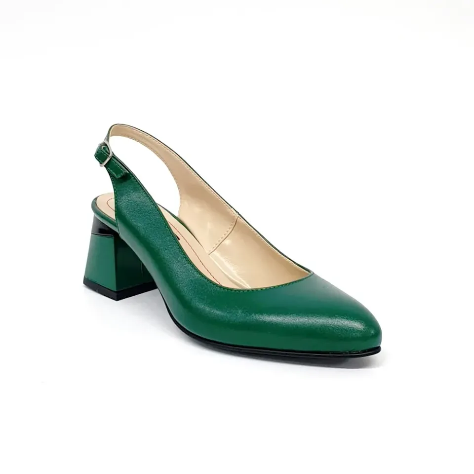 Catinca Shoes D20 VB sandale dama verzi piele naturala