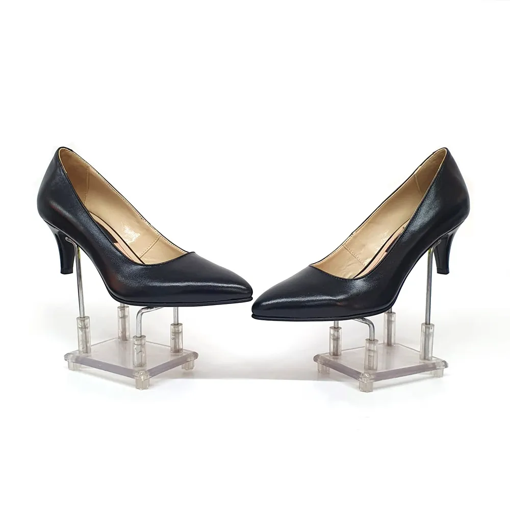 Catinca Shoes A19 NB pantofi dama piele naturala negru box