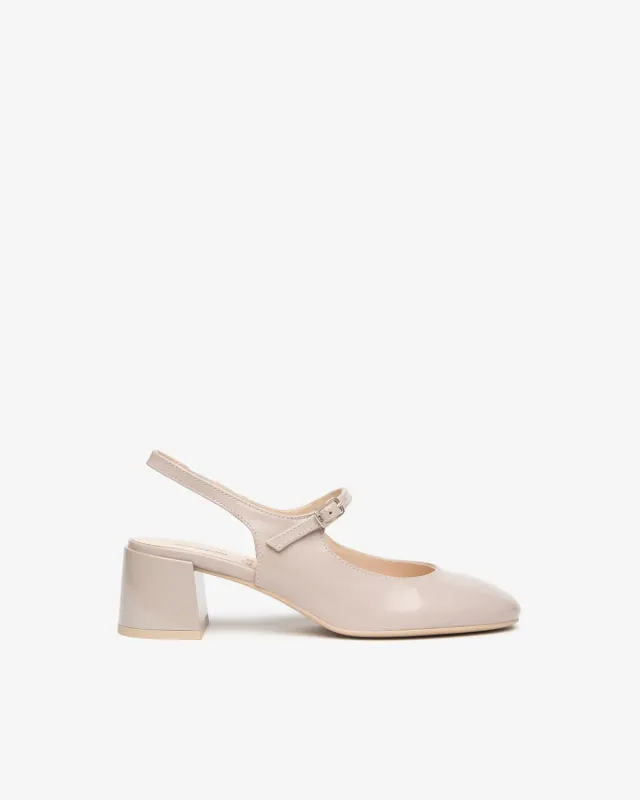 NeroGiardini pantofi slingback dama din piele vara