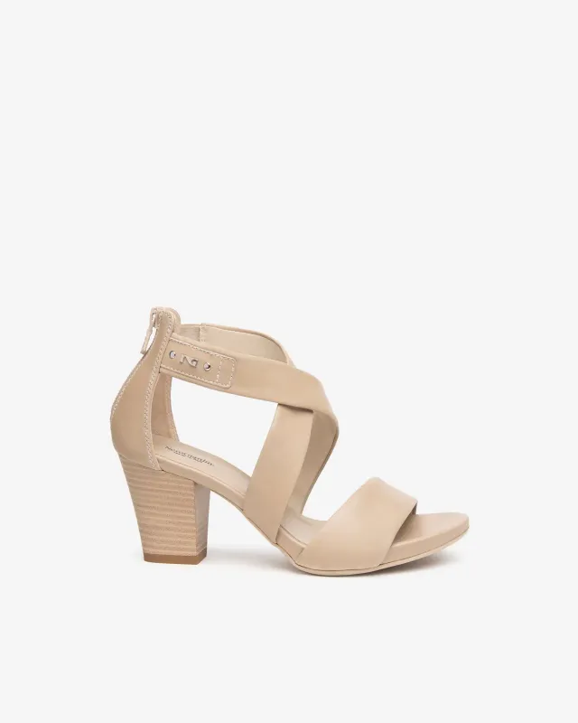 NeroGiardini sandale damă piele cu toc 7,5 cm