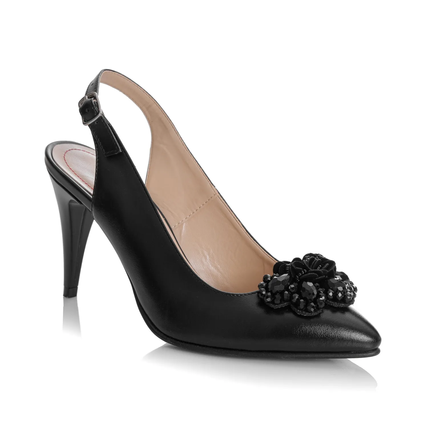 Catinca Shoes D43 NB sandale damă negru box piele