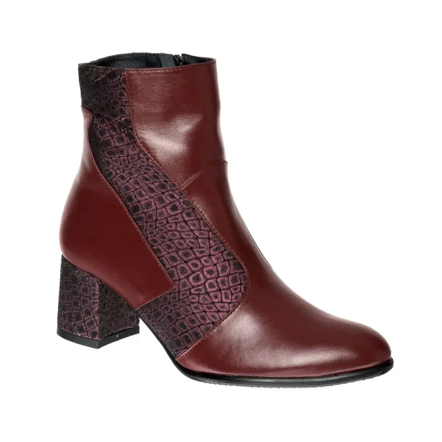 Catinca Shoes GX41 BoBP ghete damă piele bordo ponei