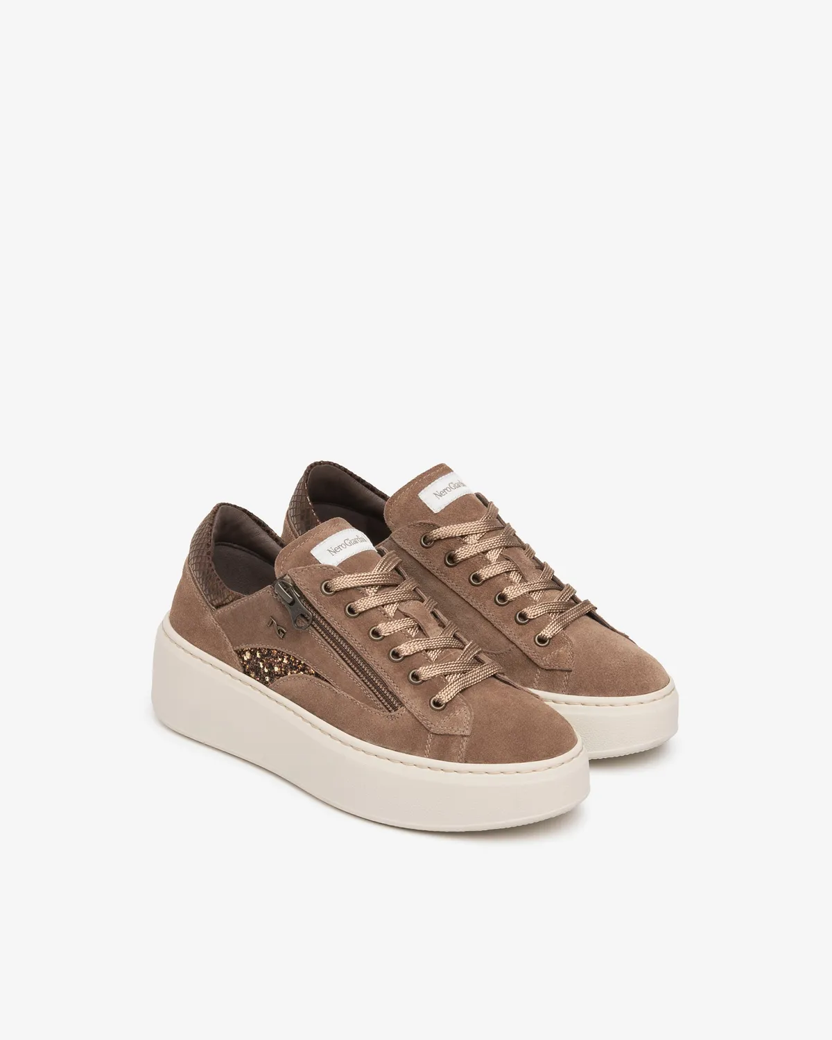 NeroGiardini Sneakers Dama Platforma 50 mm Fermoar