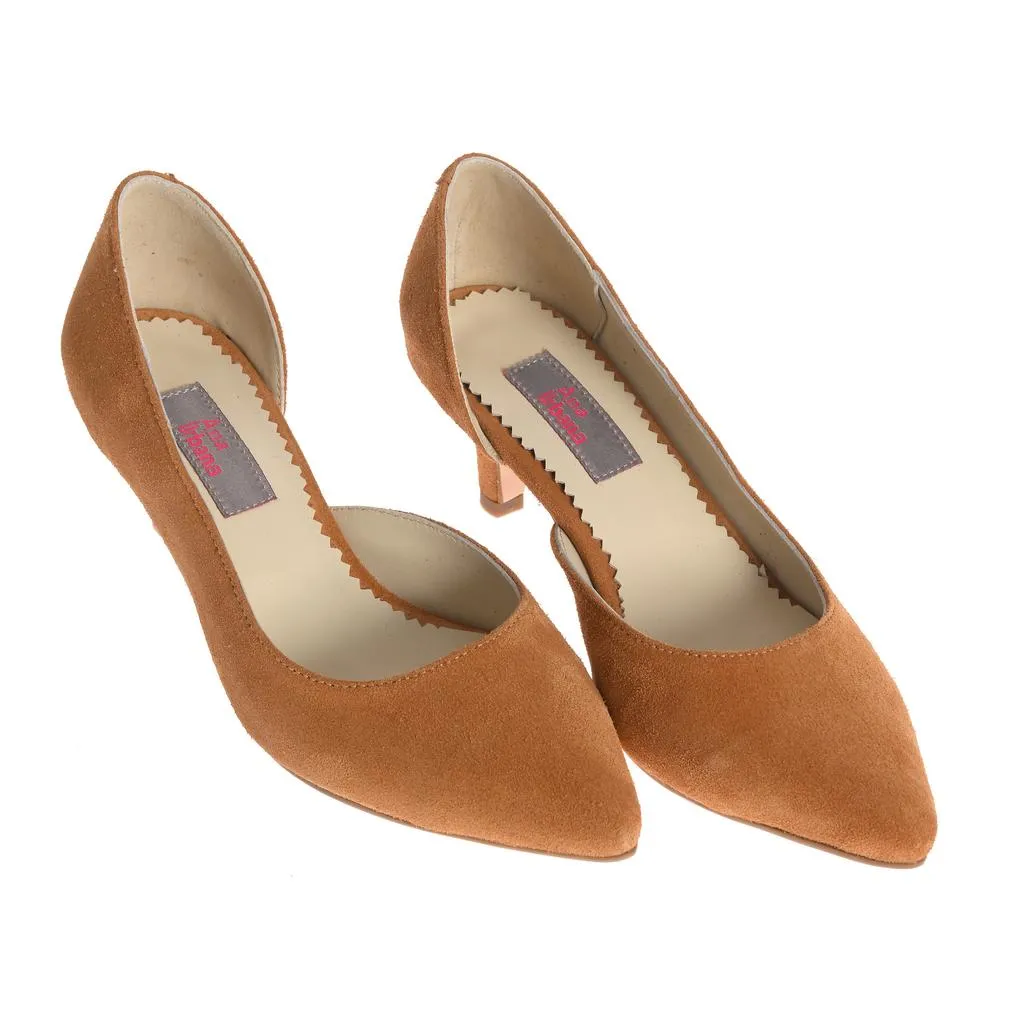 Ana Urbana Shoes Denver pantofi camel piele