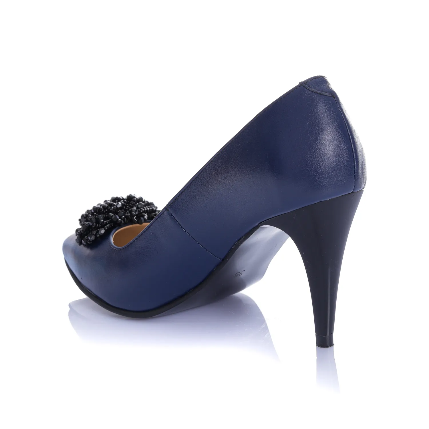 Catinca Shoes A42 BB pantofi dama piele naturala albastru