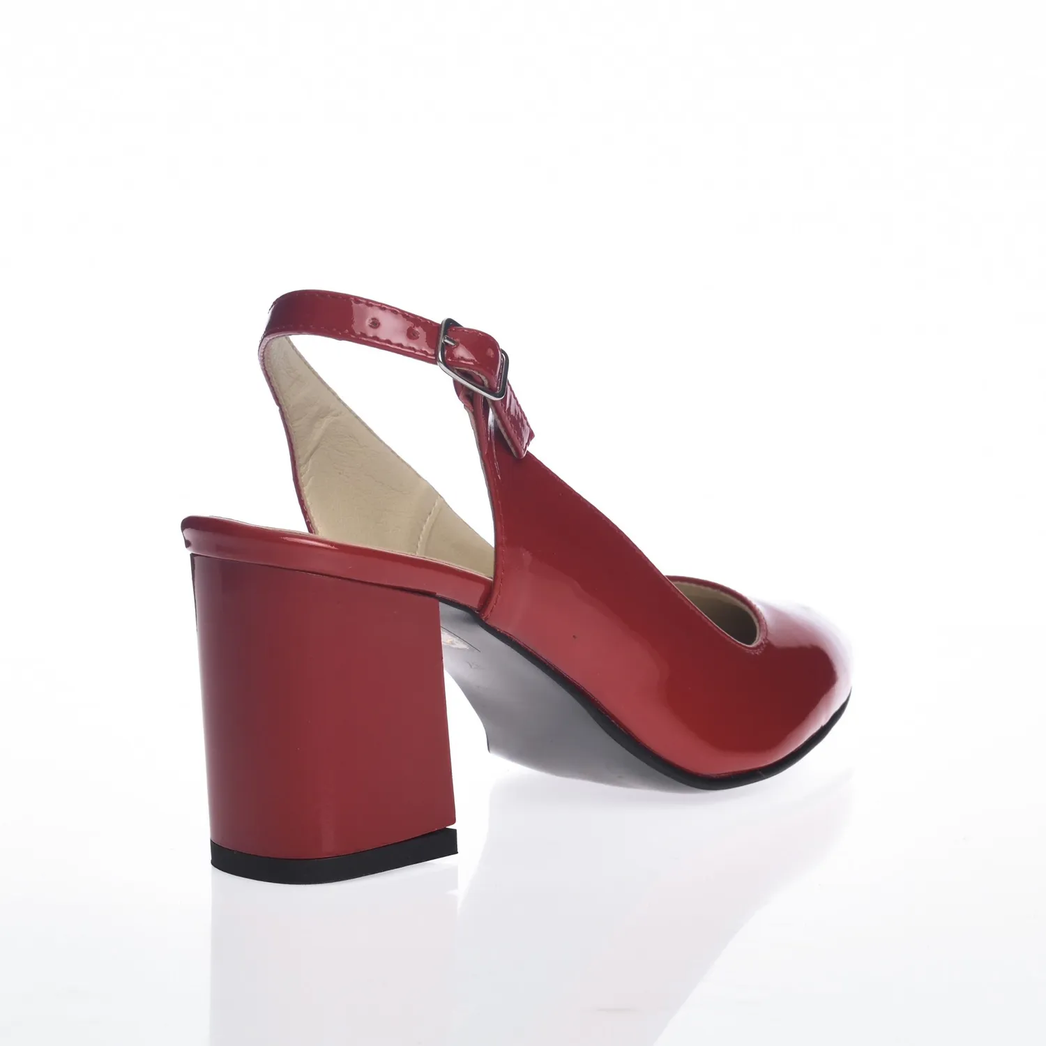 Catinca Shoes V7 RL sandale damă roșu lac elegante