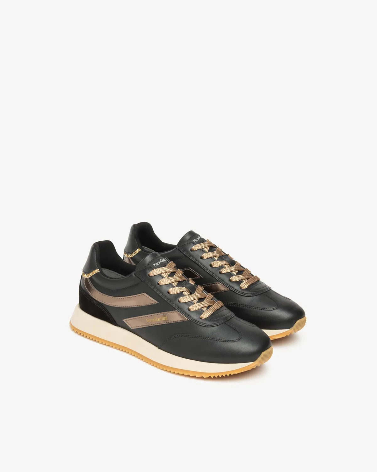 NeroGiardini sneakers dama piele si material tehnic toamna