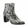 Catinca Shoes GX31 SAN ghete piele sarpe alb