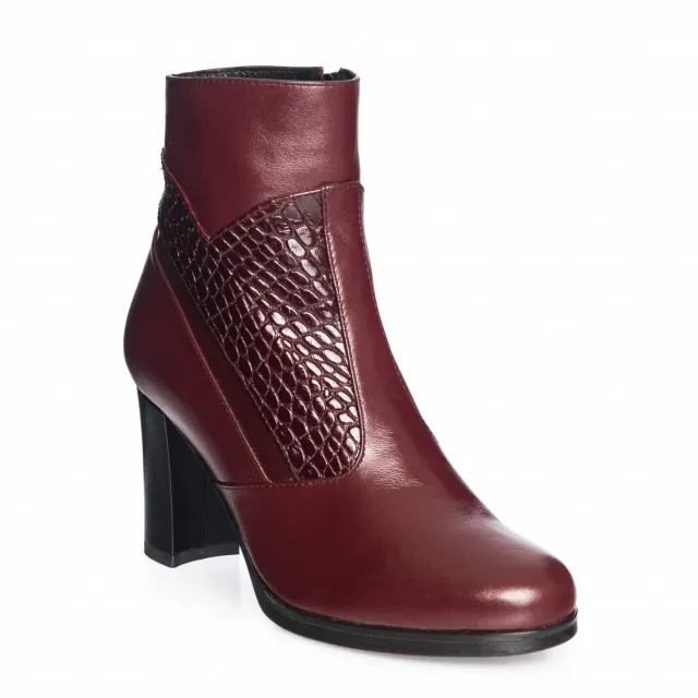 Catinca Shoes GX26 BBC ghete piele bordo croco