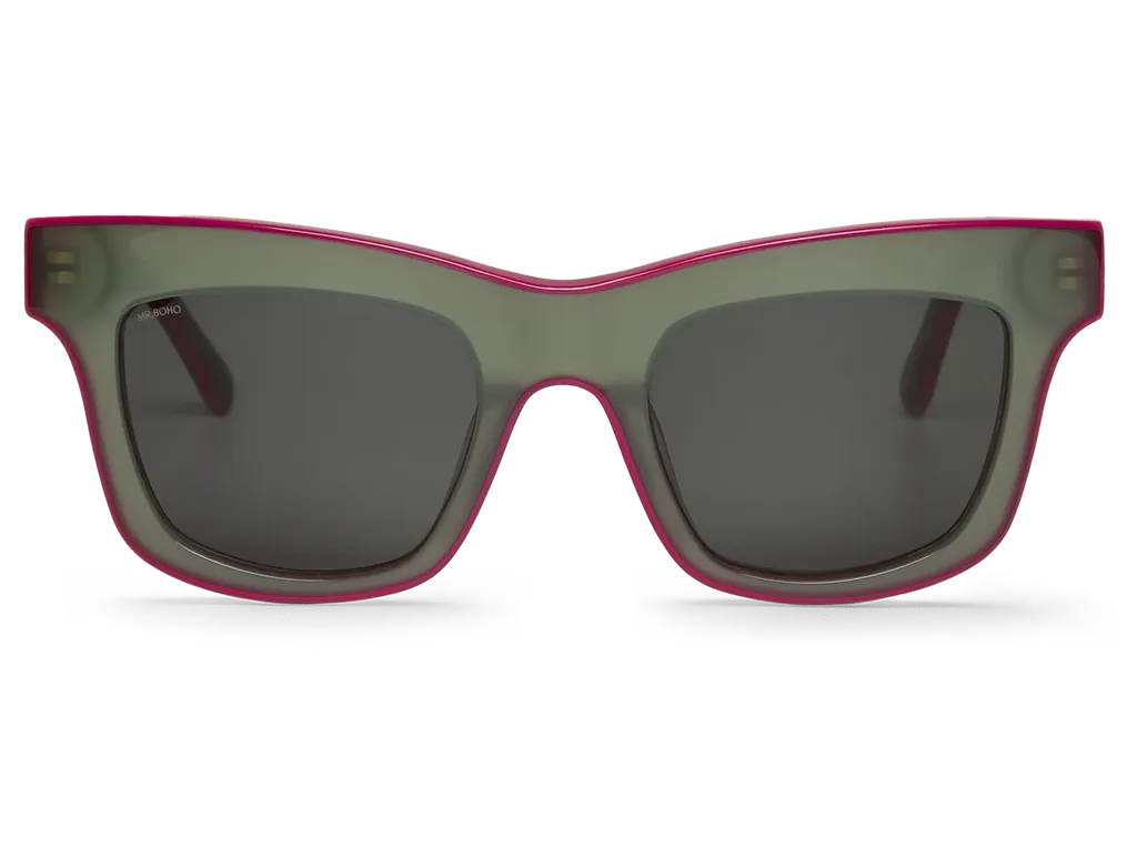 Flagelus Montauk Barish Green ochelari de soare verzi