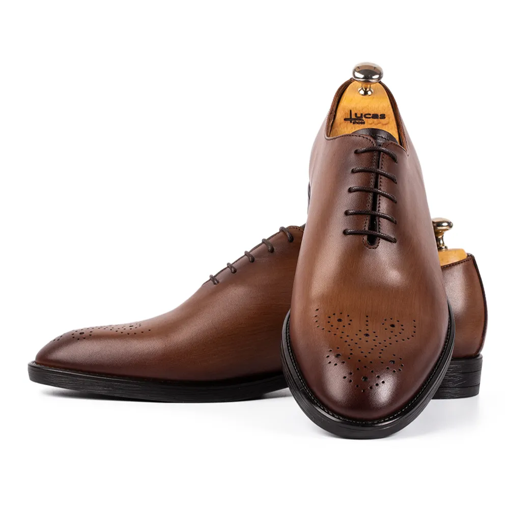 Lucas Shoes Elegant 900 pantofi barbati coniac piele