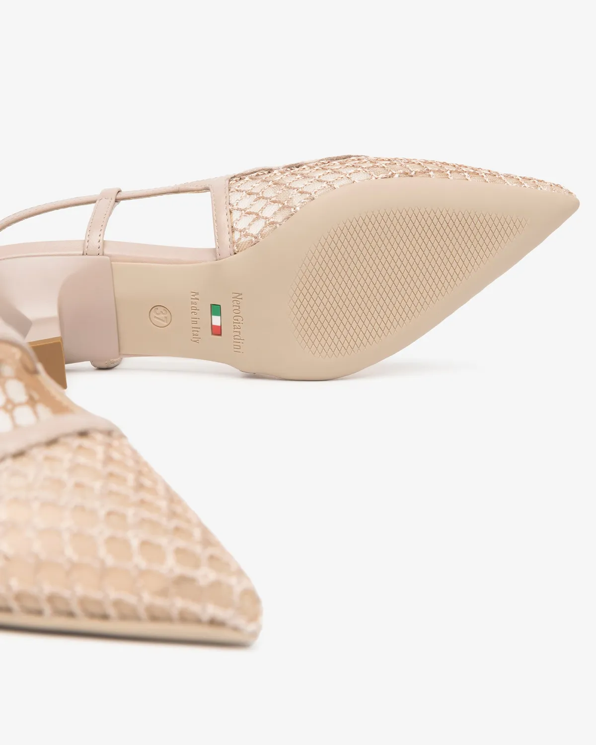 NeroGiardini slingback dama piele si panza