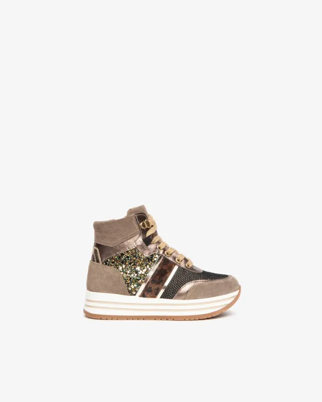 NeroGiardini sneakers fete piele intoarsa