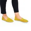 Catinca Shoes 972 GB pantofi perforati piele galben