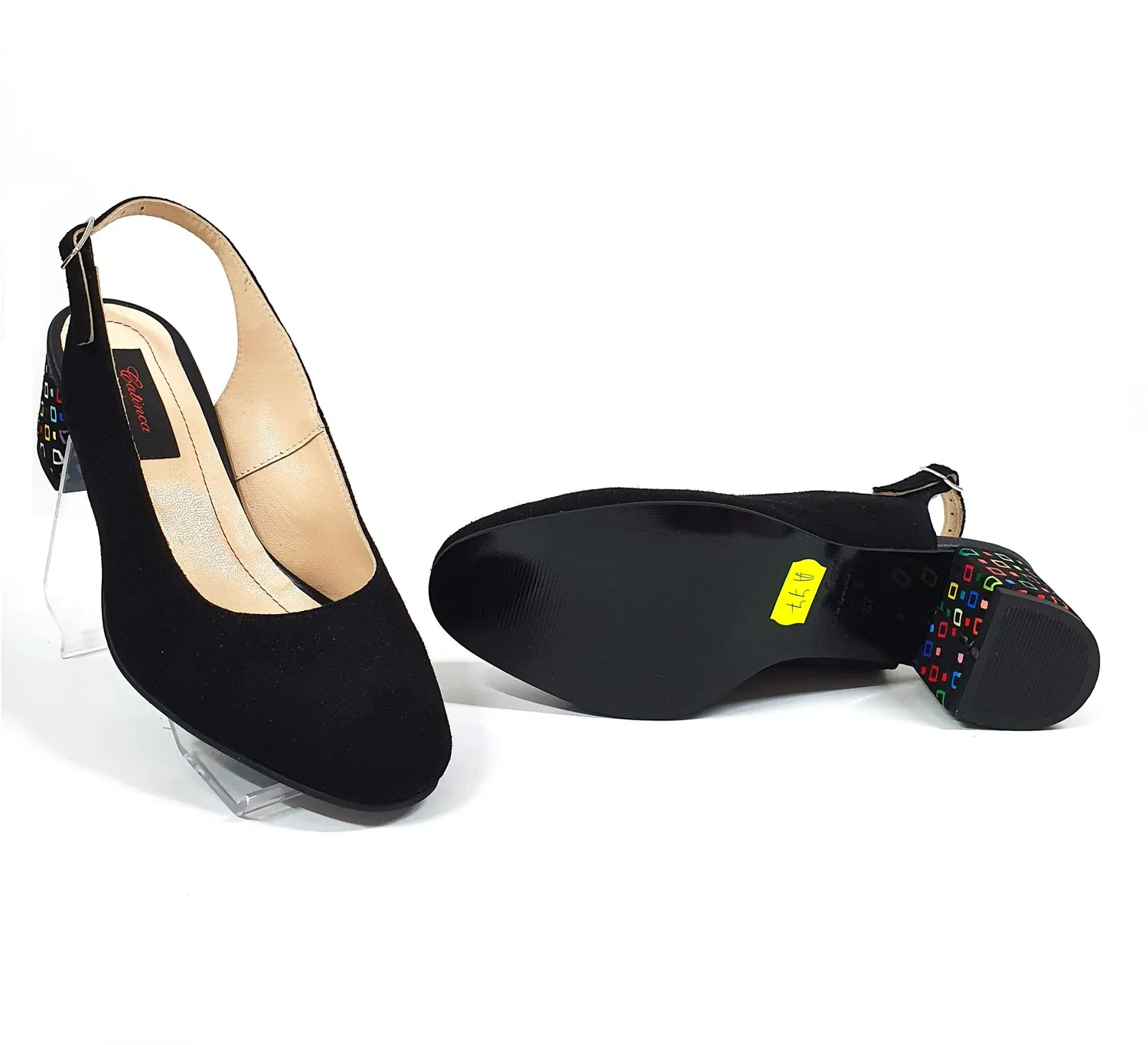 Catinca Shoes A77 NAPC sandale damă negru antilopă