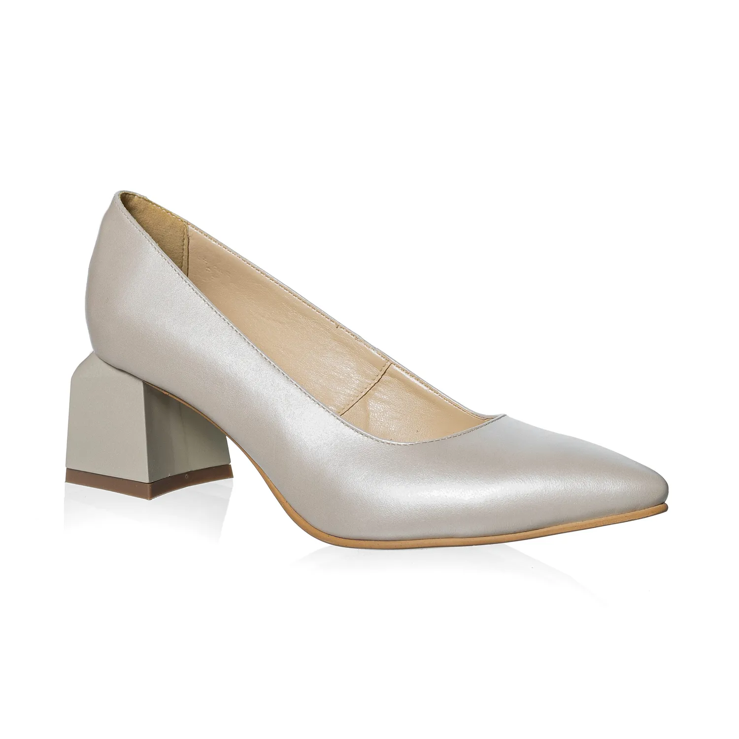 Catinca Shoes A36 BS pantofi piele bej sidef