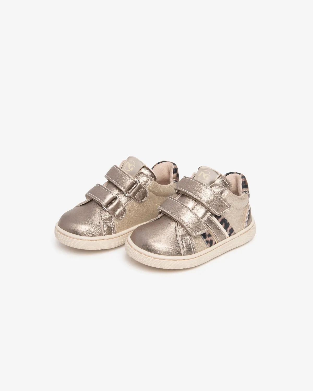 NeroGiardini sneakers fete piele velcro animal print