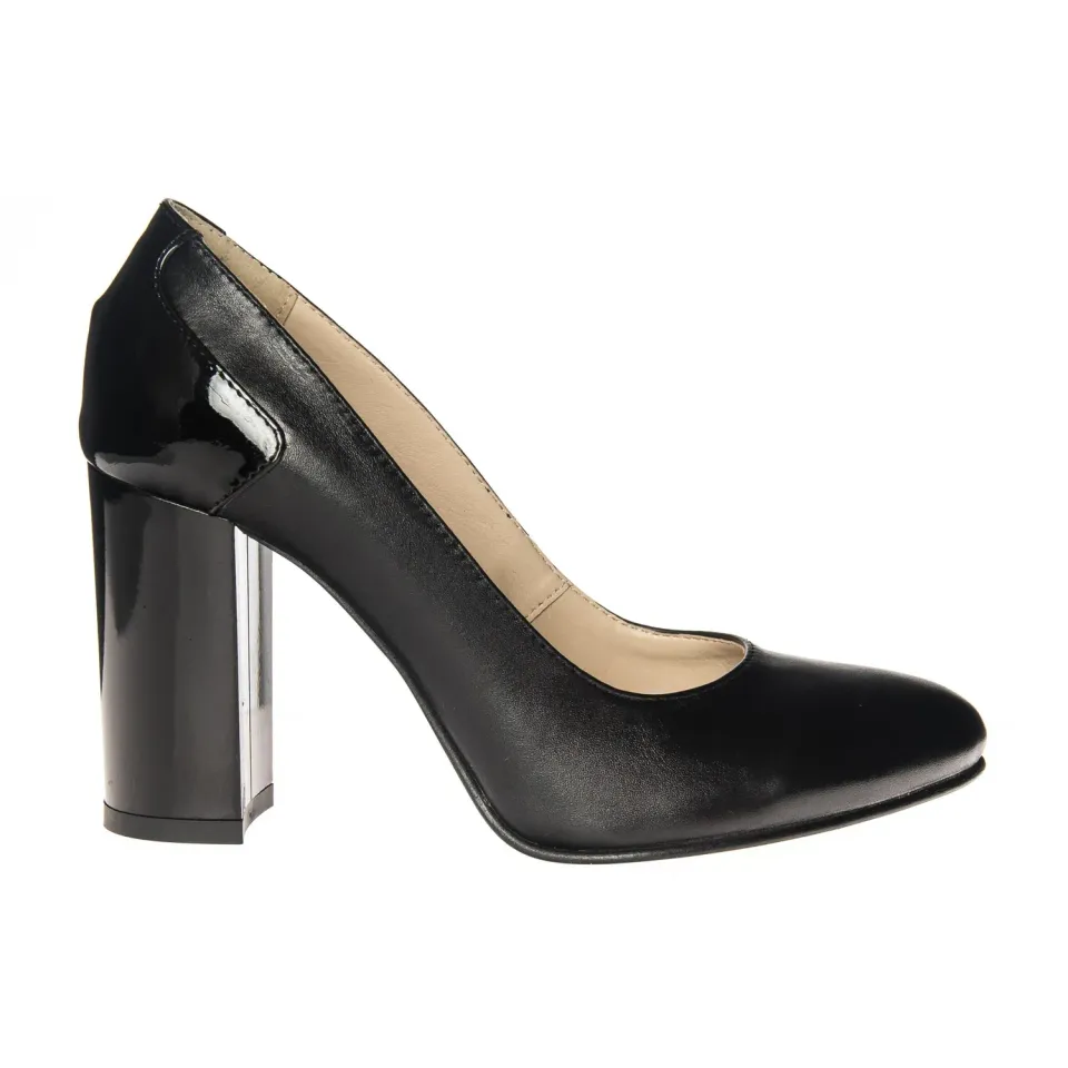 Catinca Shoes 112 NLN pantofi damă piele negru lac