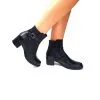 Catinca Shoes GX52 NBSN ghete dama piele negru sarpe