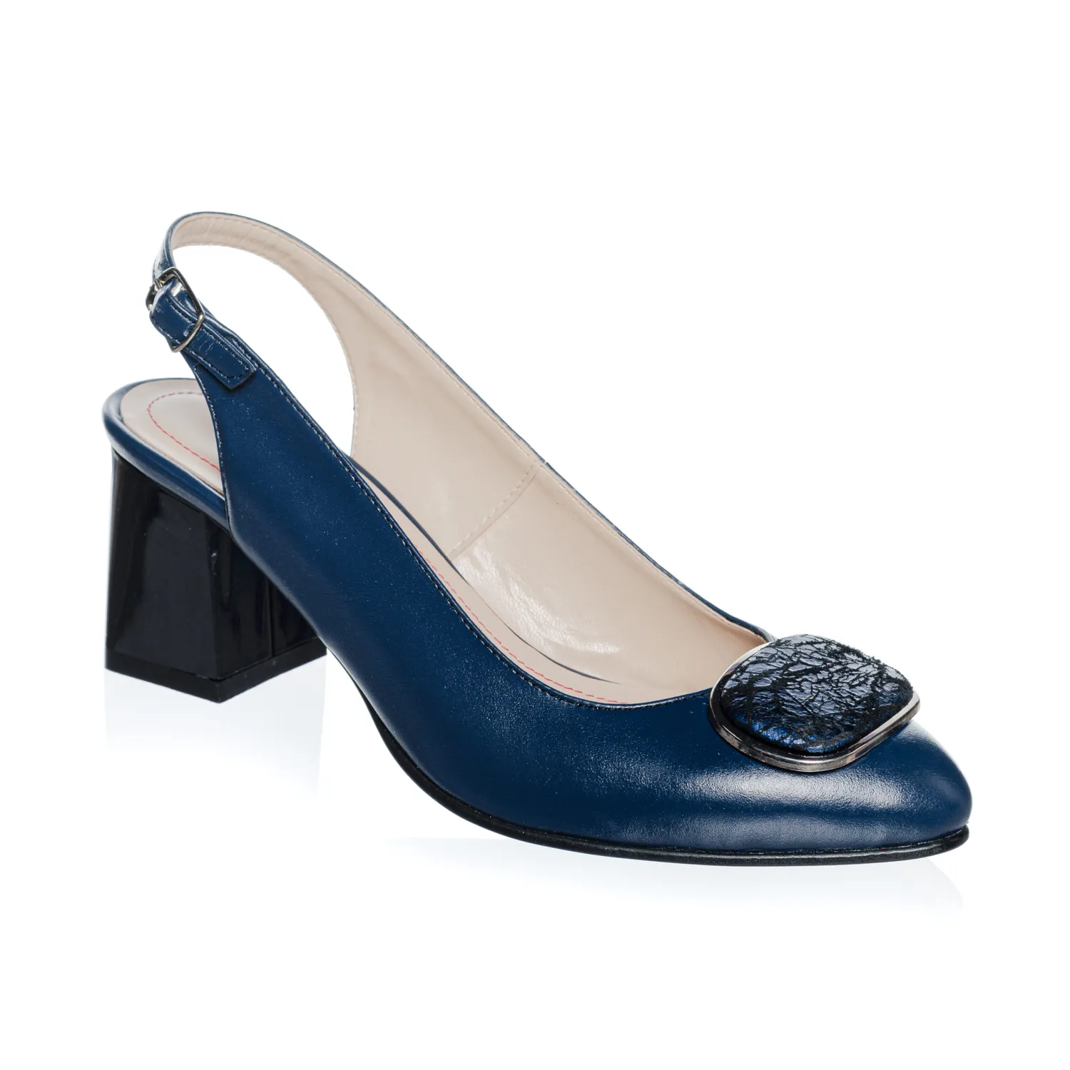 Catinca Shoes D38 BBS sandale dama piele albastra stras