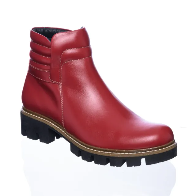 Catinca Shoes GX37 ROB bocanci dama piele rosie box